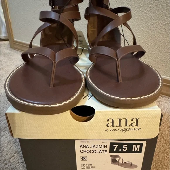 A.N.A -  Women's Jazmin Ankle Strap Gladiator Sandals - Picture 2 of 3